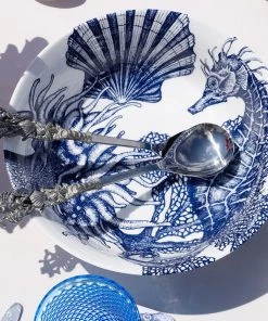 Fegg Hayes Bone China Seahorse Serving Bowl Kitchen & Dining