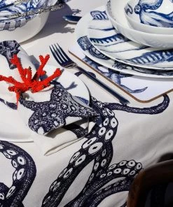 Cream Cornwall Bone China Seahorse Side Plate Kitchen & Dining