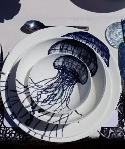 Fegg Hayes Bone China Jellyfish Dinner Plate Kitchen & Dining