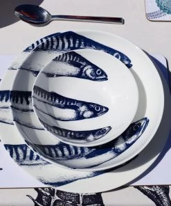 Fegg Hayes Bone China Mackerel Dinner Plate Kitchen & Dining