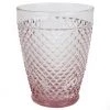 United Glass Rose Diamond Cut Tumbler