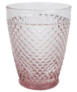 United Glass Rose Diamond Cut Tumbler