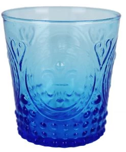 United Glass Cobalt Fleur De Lys Tumbler New Arrivals