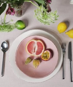 ARCUCCI CERAMICS Blush Pink Ceramic Pasta Bowl Kitchen & Dining