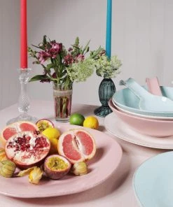 ARCUCCI CERAMICS Kitchen & Dining Blush Pink Ceramic Serving Plate