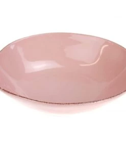 ARCUCCI CERAMICS Blush Pink Ceramic Pasta Bowl Kitchen & Dining