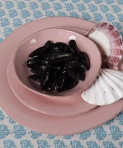 ARCUCCI CERAMICS Blush Pink Ceramic Dinner Plate Kitchen & Dining