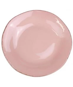ARCUCCI CERAMICS Blush Pink Ceramic Dinner Plate Kitchen & Dining