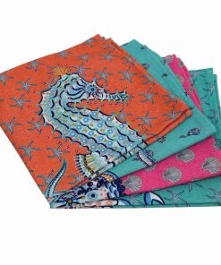 Magic Textiles Set Of 4 Byron Napkins On Organic Linen New Arrivals