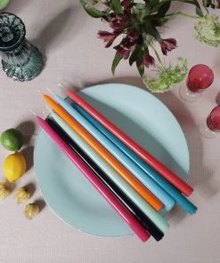 Graziani Tapered Lacquered Candle - Blue