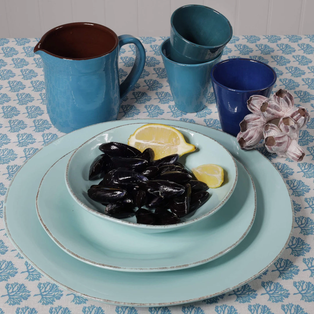 ARCUCCI CERAMICS Cerulean Ceramic Dinner Plate 2 ARCUCCI CERAMICS Cerulean Ceramic Dinner Plate