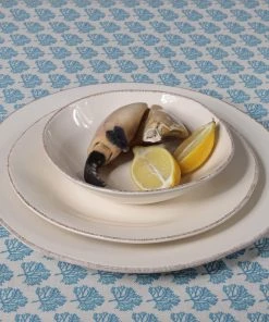 ARCUCCI CERAMICS Cream Ceramic Serving Plate