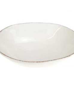 ARCUCCI CERAMICS Cream Ceramic Pasta Bowl Kitchen & Dining