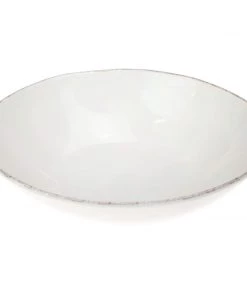 ARCUCCI CERAMICS Cream Ceramic Serving Bowl Kitchen & Dining