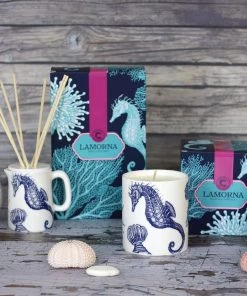 Cream Cornwall Lamorna Candle & Diffuser Luxury Hamper Accessories
