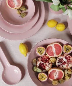 ARCUCCI CERAMICS Blush Pink Ceramic Pasta Bowl Kitchen & Dining