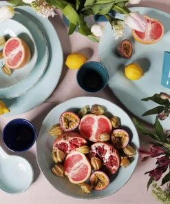 ARCUCCI CERAMICS Cerulean Ceramic Serving Bowl Kitchen & Dining