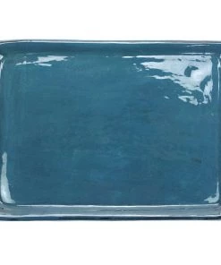 Argile Et Couleurs Provencal Ceramic Serving Tray In Teal Kitchen & Dining