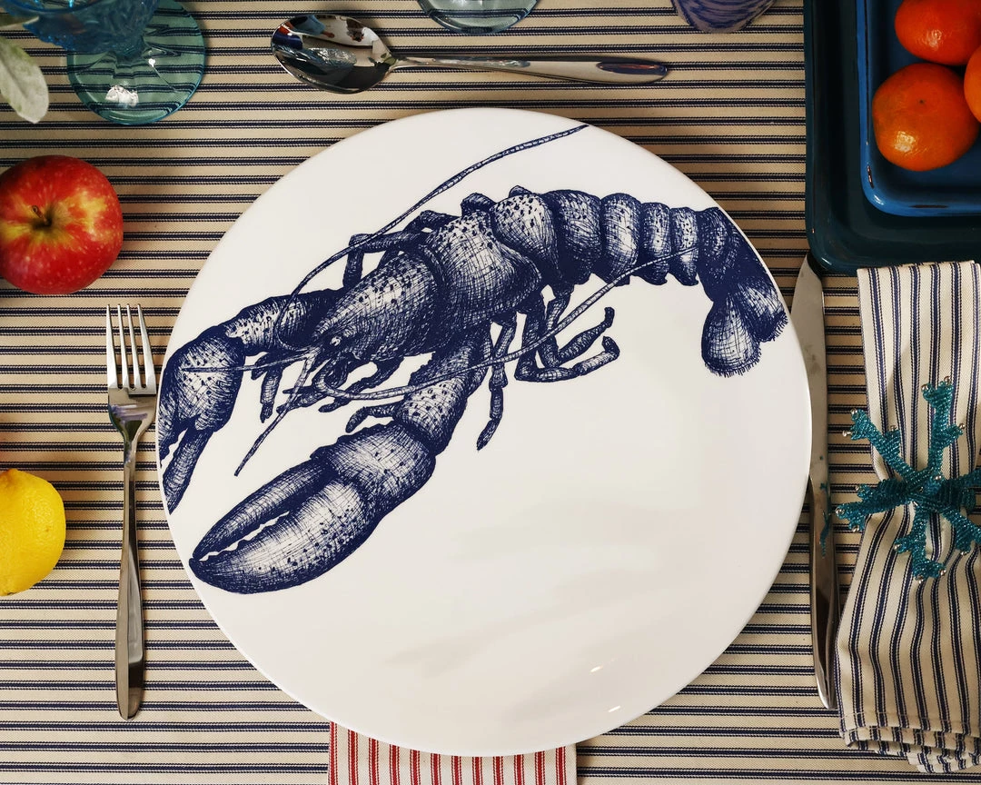 Fegg Hayes Kitchen & Dining Large Bone China Lobster Dinner Plate 5 Fegg Hayes Kitchen & Dining Large Bone China Lobster Dinner Plate