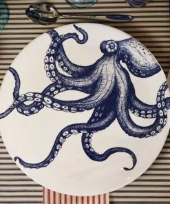 Fegg Hayes Kitchen & Dining Large Bone China Octopus Dinner Plate 11 Fegg Hayes Kitchen & Dining Large Bone China Octopus Dinner Plate