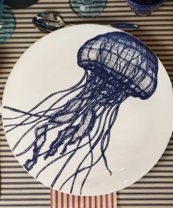 Fegg Hayes Large Bone China Jellyfish Dinner Plate