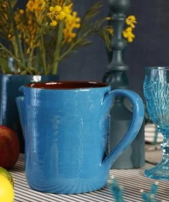 Argile Et Couleurs Kitchen & Dining Provencal Ceramic Jug In Provencal Blue