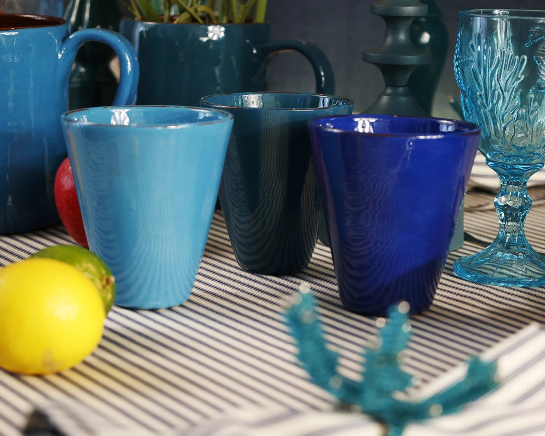 Argile Et Couleurs Kitchen & Dining Provencal Ceramic Coffee Cup In Marseille Blue 7 Argile Et Couleurs Kitchen & Dining Provencal Ceramic Coffee Cup In Marseille Blue