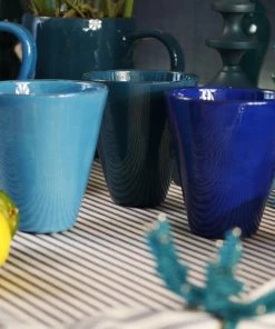 Argile Et Couleurs Provencal Ceramic Coffee Cup In Provencal Blue 12 Argile Et Couleurs Provencal Ceramic Coffee Cup In Provencal Blue