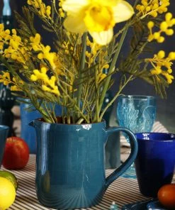 Argile Et Couleurs Ceramic Jug In Teal Kitchen & Dining