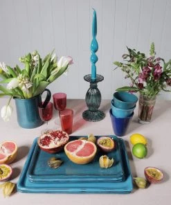 Argile Et Couleurs Ceramic Jug In Teal Kitchen & Dining