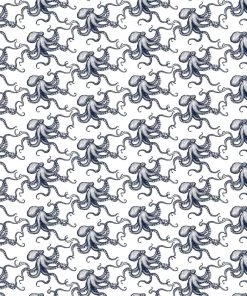 Magic Textiles Mini Octopus Design - Navy