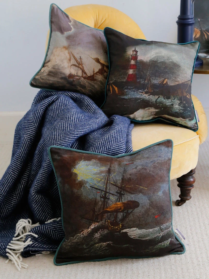 Magic Textiles Shipwreck Night Cushion Square Cover 4 Magic Textiles Shipwreck Night Cushion Square Cover