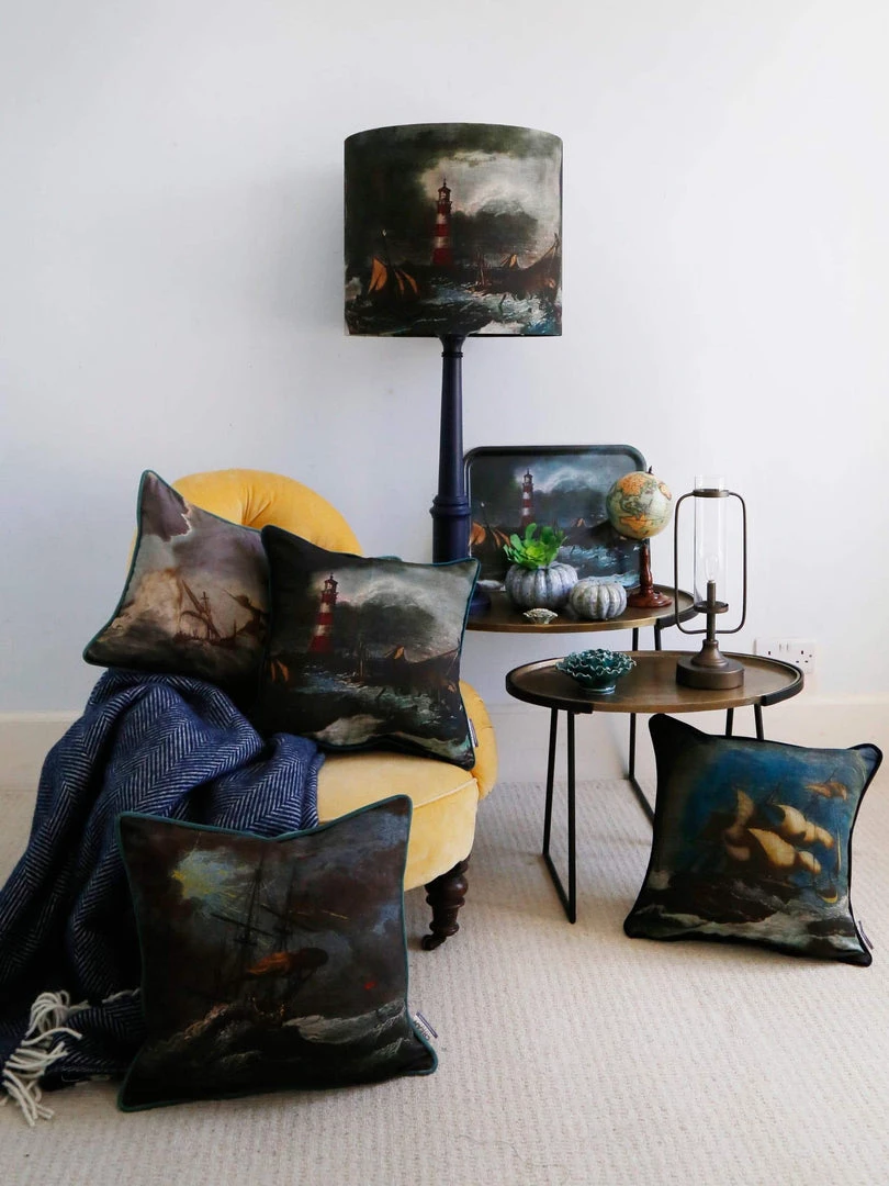 Magic Textiles Shipwreck Night Cushion Square Cover 6 Magic Textiles Shipwreck Night Cushion Square Cover