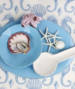 ARCUCCI CERAMICS Kitchen & Dining Delft Blue Ceramic Oval Platter