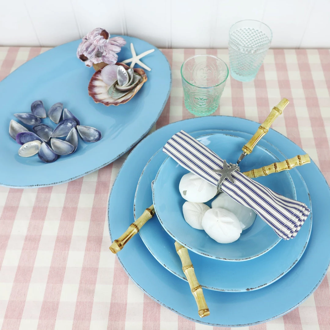 ARCUCCI CERAMICS Delft Blue Ceramic Serving Plate 3 ARCUCCI CERAMICS Delft Blue Ceramic Serving Plate