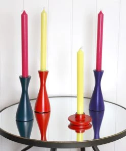 Cream Cornwall Atlantic Blue Candleholder