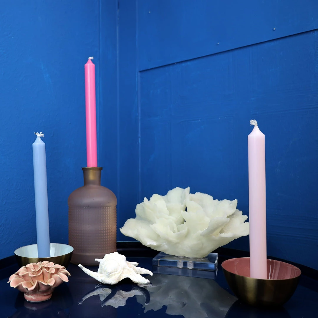 Caspari Candles & Home Fragrance Stone Blue Dinner Candle 3 Caspari Candles & Home Fragrance Stone Blue Dinner Candle
