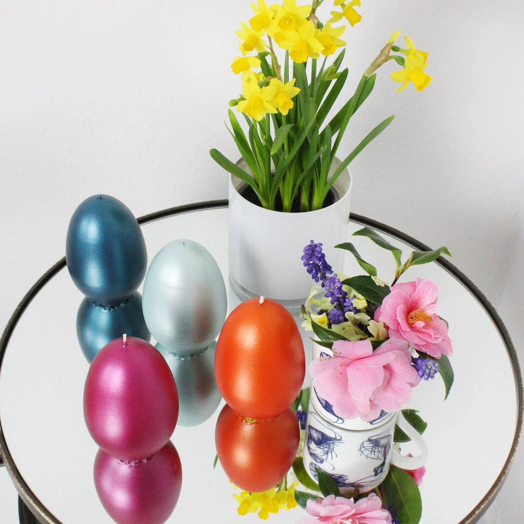 Ekhart Metallic Egg Candle - Glacier Candles & Home Fragrance 4 Ekhart Metallic Egg Candle - Glacier Candles & Home Fragrance