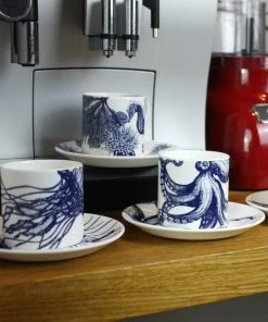 Fegg Hayes Bone China Octopus Espresso Cup & Saucer