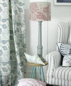 Magic Textiles Helford Shell Organic Linen Fabric - Durgan On Off-White