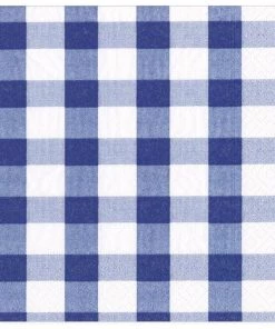 Caspari New Arrivals Blue Gingham Napkin