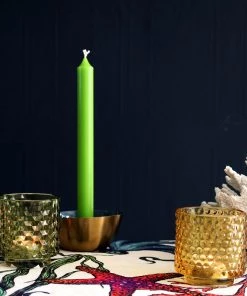 Light & Living Set Of Three Glass Tea Lights-Ginger/Dark Green/Olive Green 5 Light & Living Set Of Three Glass Tea Lights-Ginger/Dark Green/Olive Green