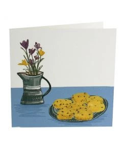 Skeet Print Saffron Bun Card