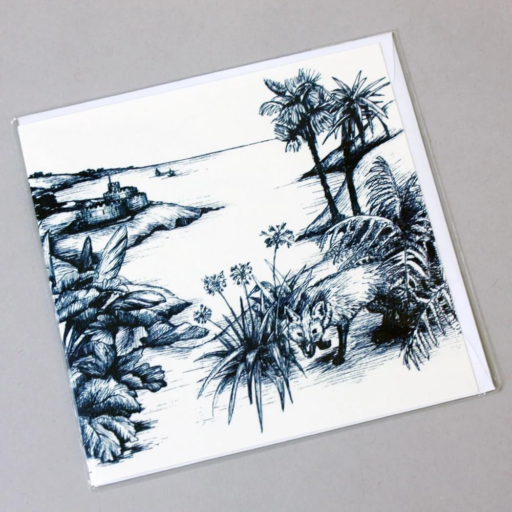 Skeet Print Garden Scene Card 2 Skeet Print Garden Scene Card