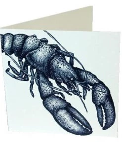 Skeet Print Stationery Lobster Card