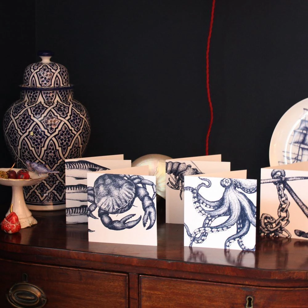 Skeet Print Stationery Lobster Card 2 Skeet Print Stationery Lobster Card