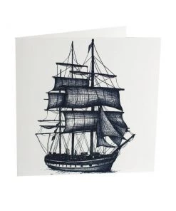Skeet Print Packet Ship Card