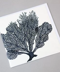 Skeet Print Stationery Sea Coral Card