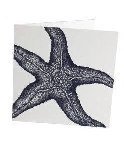 Skeet Print Star Fish Card Stationery