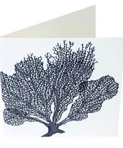 Skeet Print Stationery Sea Coral Card